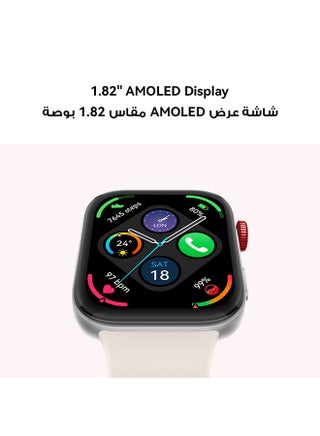 Watch Fit 3 Smartwatch, 1.82 Inch Amoled Display, Comfortable And Stylish Design, Scientific Workout Coach, Upgraded Health Management, Compatible With iOS And Android Pink - view 3