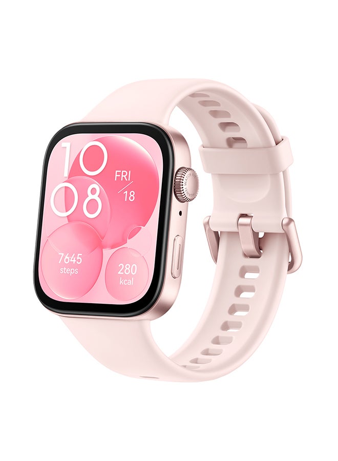 هواوي ساعة ذكية Watch Fit 3، شاشة Amoled مقاس 1.82 بوصة، تصميم مريح وأنيق، مدرب تدريب علمي، إدارة صحية محسنة، متوافقة مع iOS وAndroid - Image 1