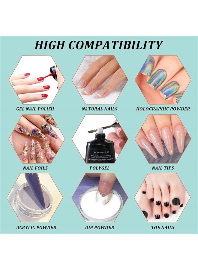 GA&EN No Wipe Gel Matte Mirror Top Coat Base Coat LED Lamp Needed Quick Dry Long Lasting Gloss Clear Resin Polish Nail Art Glue For Home And Salon Use - Image 5