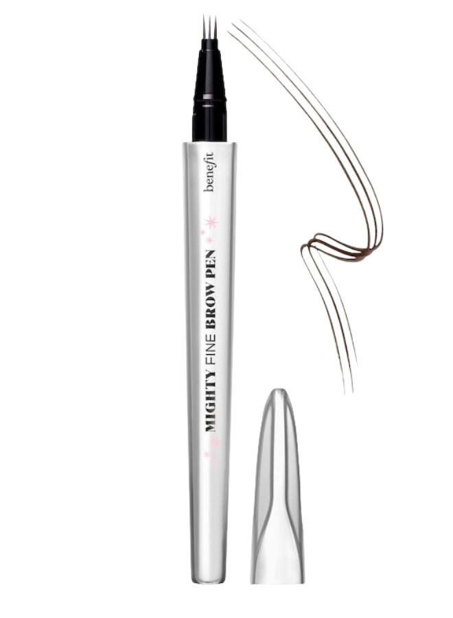بينيفت قلم حواجب مايتي فاين المقاوم للماء من بينيفت كوزمتكس، 0.5 مل - لون 4 بني داكن دافئ - قلم حواجب دقيق، يدوم طويلًا، مقاوم للتلطخ - Image 1