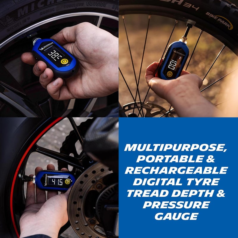 Michelin Rechargeable Digital Tyre Tread Depth & Pressure Gauge - Image 3