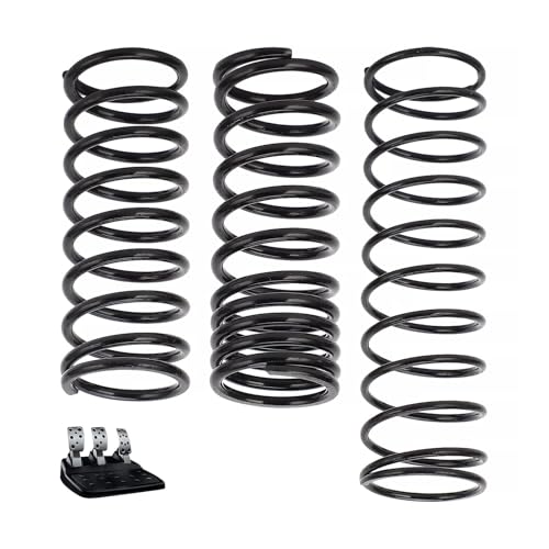 WFCYX 3 Pcs Complete Pedal Return Spring Upgrade Kit Mod for Logitech G25 G27 G29 G920 G923 Racing Pedals Accessories, Pedal Spring Mod Include Brake Pedal Spring, Throttle Pedal Spring, Clutch Pedal Spring - Image 1