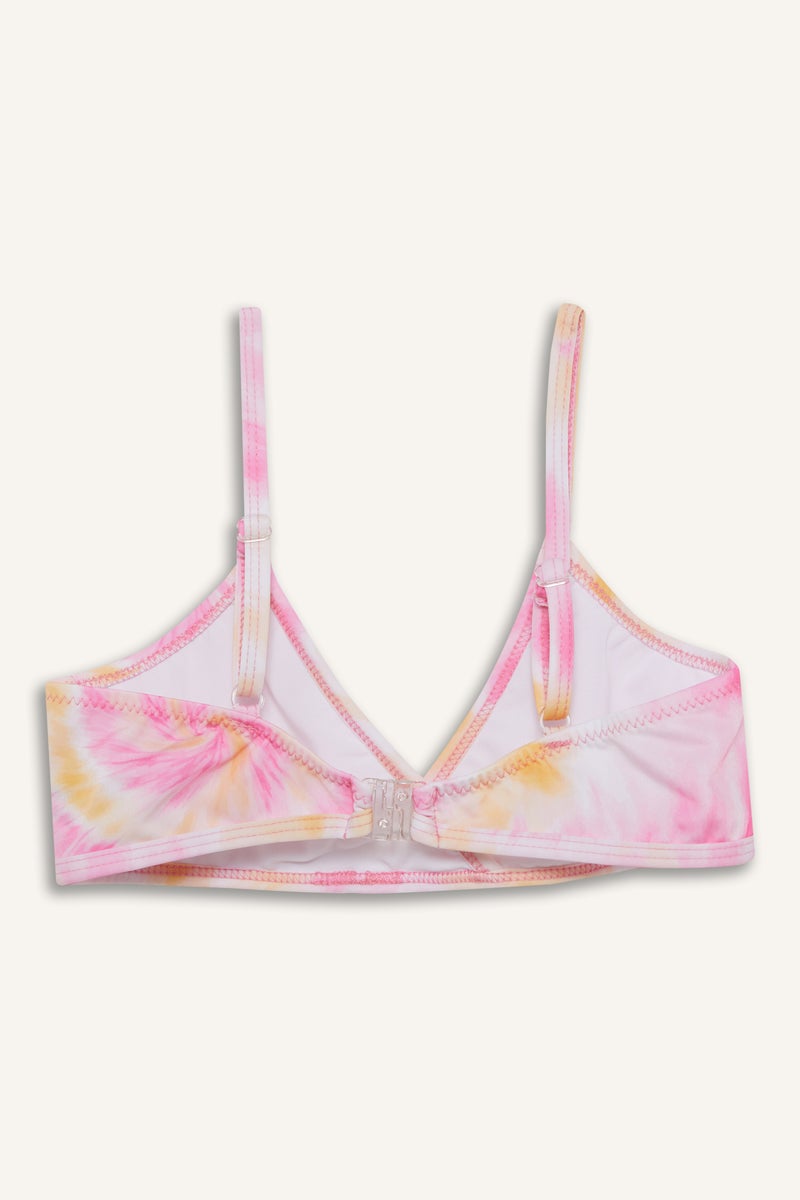 DeFacto Pink Girl Girl Batik Patterned Bikini Set Casual - Image 5