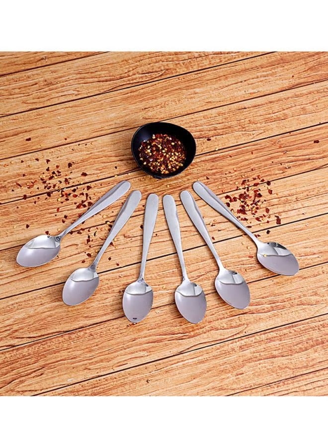 DELCASA 6-Piece Dessert Spoon Silver  - Image 2