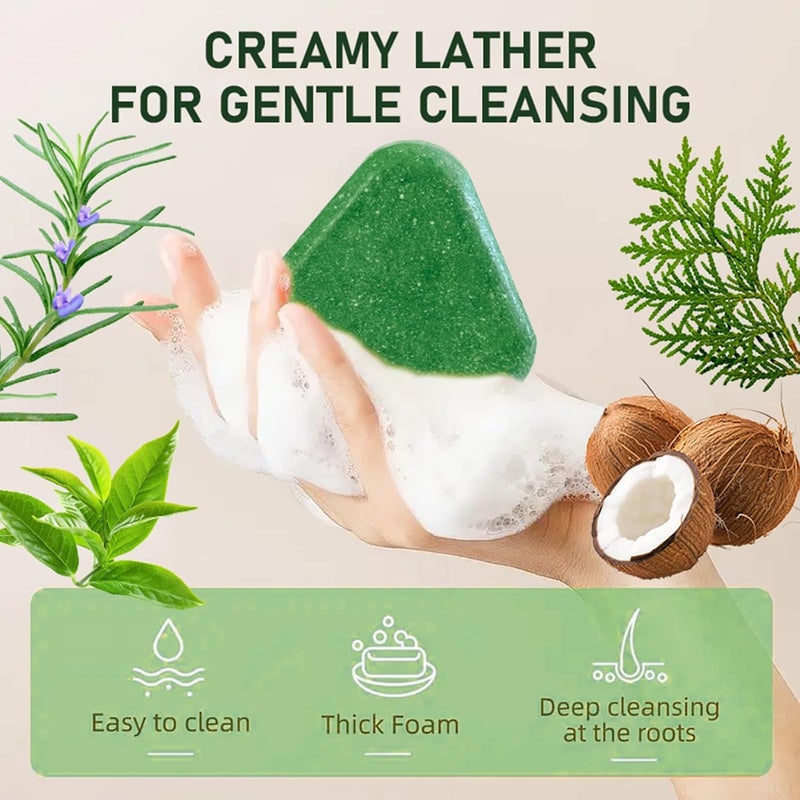 Individual group scene compatible 2Pack Shampoo Bar with Tea Tree Oil, Rosemary & Oriental Arborvitae,Gently Cleans, Nourishes & Repairs Hair for All Hair Types,Moisturizing Solid Shampoo for Men and Women (3Pack) Various color options User friendly optimized build All storage type compatible Multiple design variants Occasional & permanent usable Cross product combo compatible Condition adaptive build Detachable clean All-round well-engineered practical build Permanent & temporary usable Multi-color available build Precision made Stain resistant Versatile application Cross product compatible Gulf mainstream practical design Carefully selected material KSA local stock Medium weight Safe approved storage space Practical design alternatives Worldwide popular practical build Global upgraded economical craftsmanship Gulf popular simple design - Image 3
