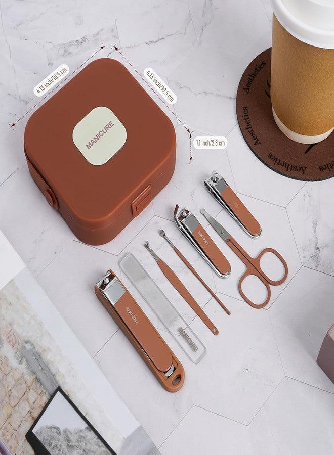 KRUPAVI 8 in 1 Nail Clipper Set Professional Manicure & Pedicure Kit, Nail Cutters for Men Suitable for Both Fingernails and Toenails with Luxurious Travel Case, Nail Care kit for Women Men - Image 1