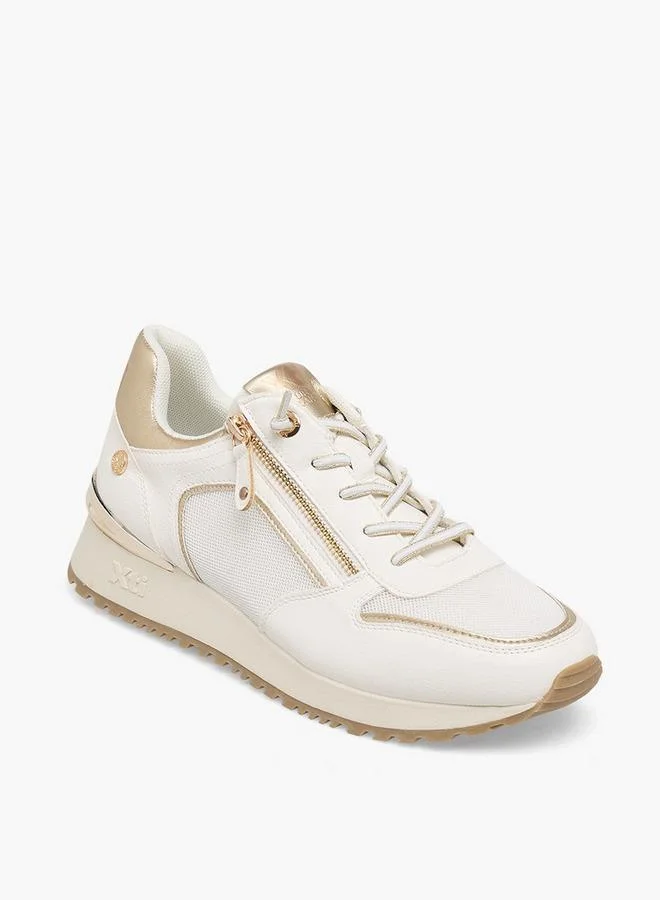 إكستي Women Textured Wedge Heel Ankle Sneakers