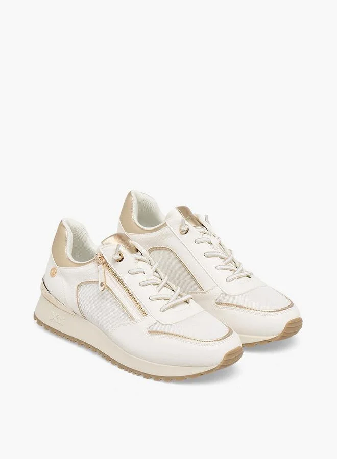 إكستي Women Textured Wedge Heel Ankle Sneakers