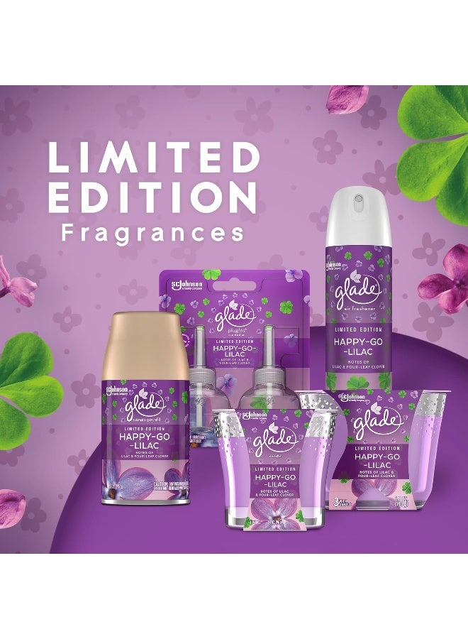 Glade Candle Jar, Air Freshener, Happy-Go-Lilac, 3.4 oz - Image 2