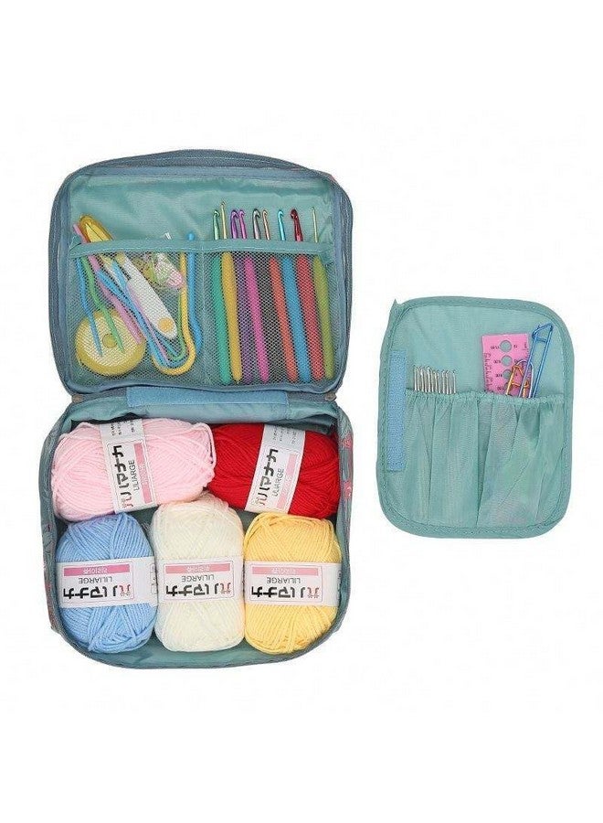 Tusmad Crochet Needle Kit 107 Pcs Crochet Crochet Starter Kit for Beginners, Ergonomic, Crochet Hooks Travel Bag, Crochet Kit for Beginners Adults or Kids Tools & Accessories (107Pcs -SWAN Bag) - Image 5