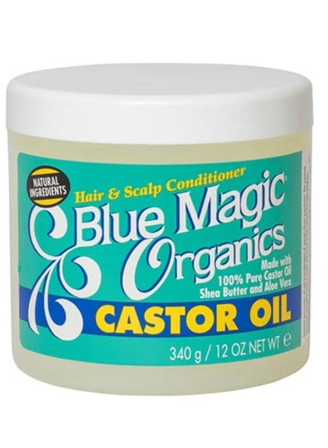 BLUE MAGIC Original Castor Oil Hair & Scalp Conditioner 340 g & Blue Magic Bergamot Hair&Scalp Conditioner 340 G Bundle - Image 2