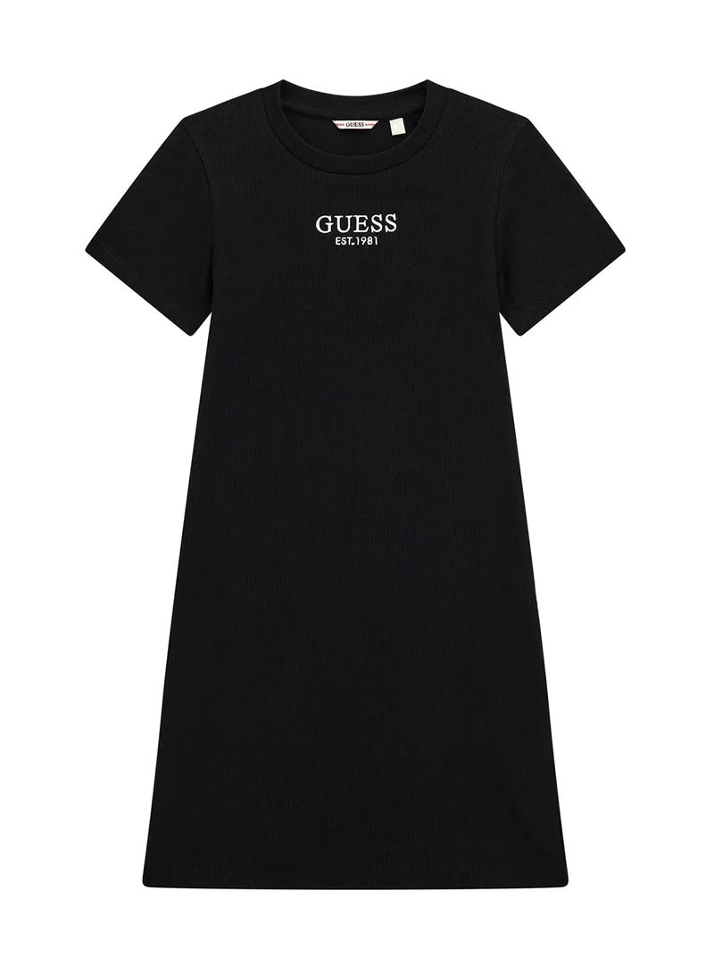 جس Kids Short Sleeve Midi Dress