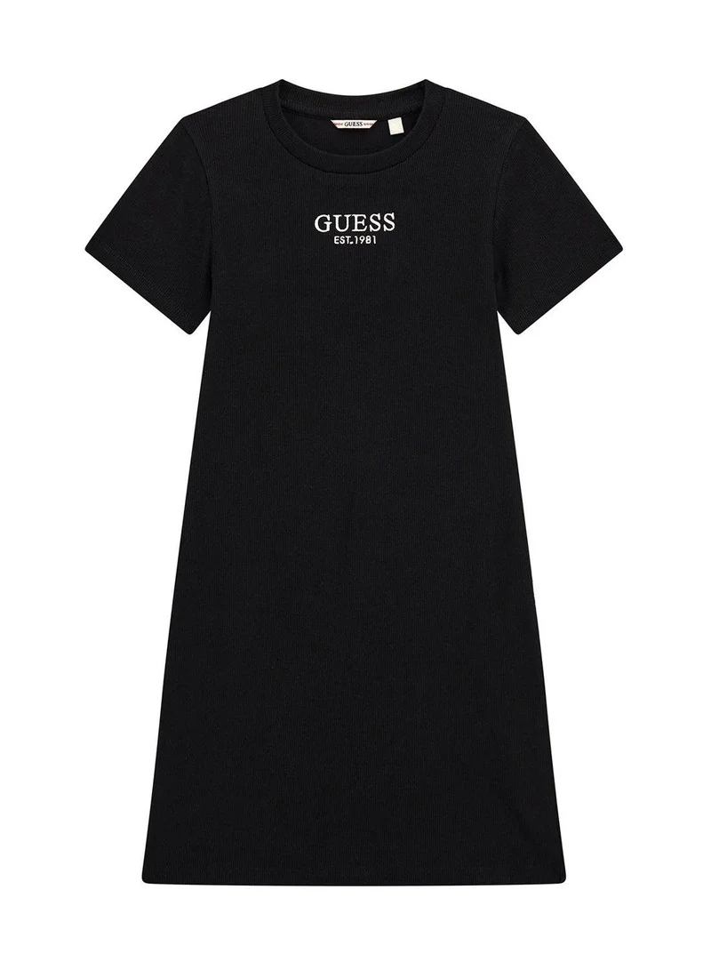 GUESS Kids Short Sleeve Midi Dress