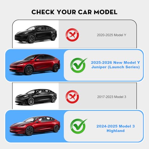 KUNIST Under Screen Storage Organizer for 2026 New Model Y Juniper,[Retractable & Tool-Free] Under Screen Storage Box with Behind Screen Tissue Holder Compatible with Tesla 2025-2026 Model Y Juniper - Image 2