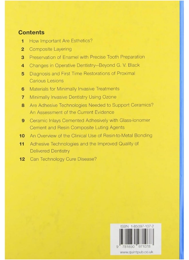 Adhesive Technology for Restorative Dentistry