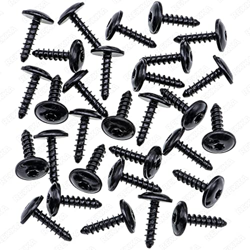 Rexka 30pcs M5-2.12 x 19mm T25 Torx Fender Liner Splash Guard Under Cover License Bracket Truss Head Tapping Screw Bolt Compatible with VW Audi Porsche N90892001 N90775001 - Image 2
