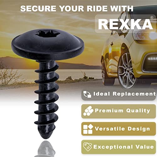 Rexka 30pcs M5-2.12 x 19mm T25 Torx Fender Liner Splash Guard Under Cover License Bracket Truss Head Tapping Screw Bolt Compatible with VW Audi Porsche N90892001 N90775001 - Image 4