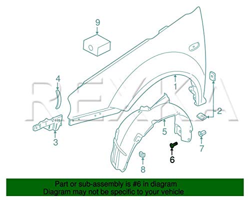 Rexka 30pcs M5-2.12 x 19mm T25 Torx Fender Liner Splash Guard Under Cover License Bracket Truss Head Tapping Screw Bolt Compatible with VW Audi Porsche N90892001 N90775001 - Image 5