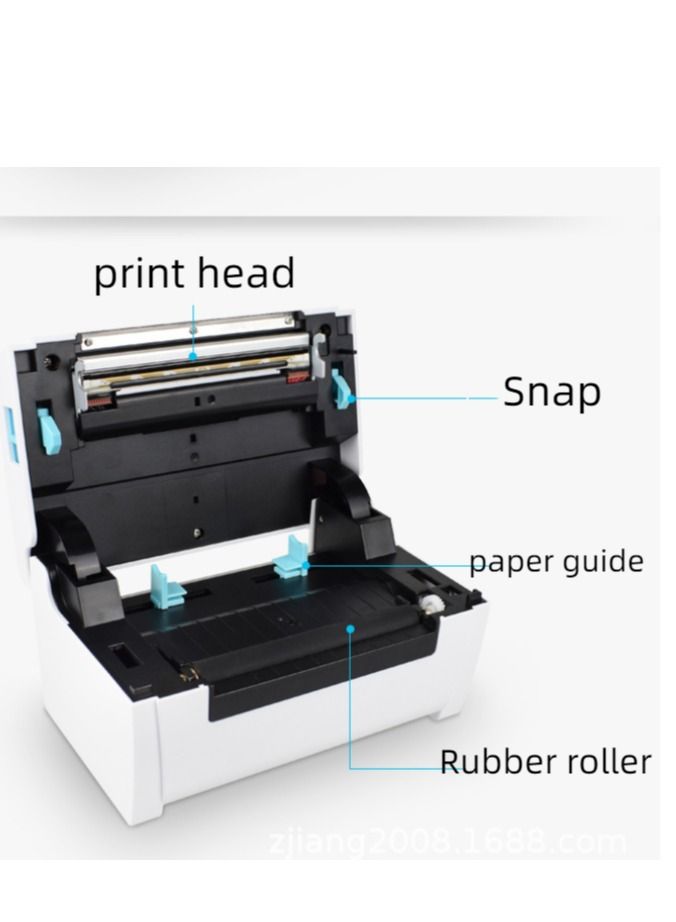 Thermal barcode label printer white  - Image 3