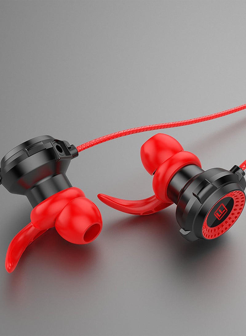 FASTER G900 Dual Gaming Headset With Detachable HD Long Mic Red