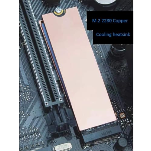 Easycargo Laptop M.2 Heatsink Kit, Copper m.2 Heat Sink + Thermal pad 1mm 0.5mm for Cooling Laptop M.2 2280 SSD (4-Pack) - Image 3