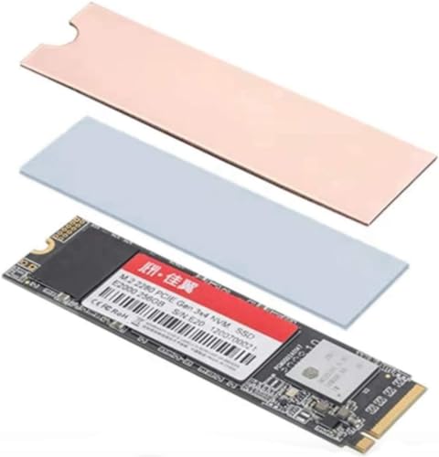 Easycargo Laptop M.2 Heatsink Kit, Copper m.2 Heat Sink + Thermal pad 1mm 0.5mm for Cooling Laptop M.2 2280 SSD (4-Pack) - Image 2
