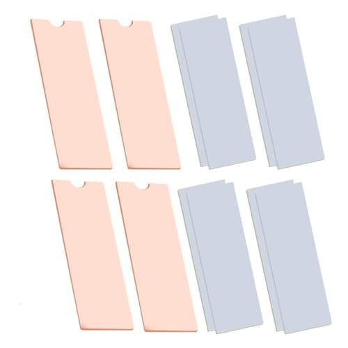 Easycargo Laptop M.2 Heatsink Kit, Copper m.2 Heat Sink + Thermal pad 1mm 0.5mm for Cooling Laptop M.2 2280 SSD (4-Pack) - Image 1