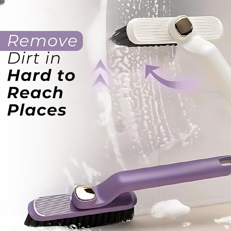 Dec Kitchenpro Multi-Function Bathroom Plastic Cleaning Brush, Tiles Cleaning Brush, Gap Cleaning Brushes for Bathroom, Floor Cleaner Brush (Multicolor) - Image 2
