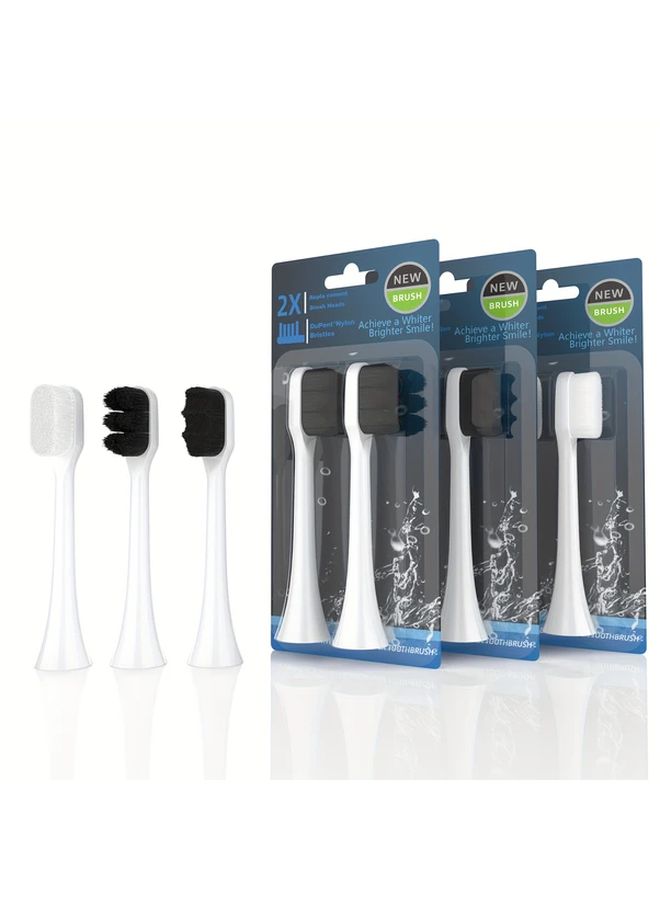 Brush Heads 10000 Ultra Fine Soft Bristle White for Sensitive Gums - Image 1