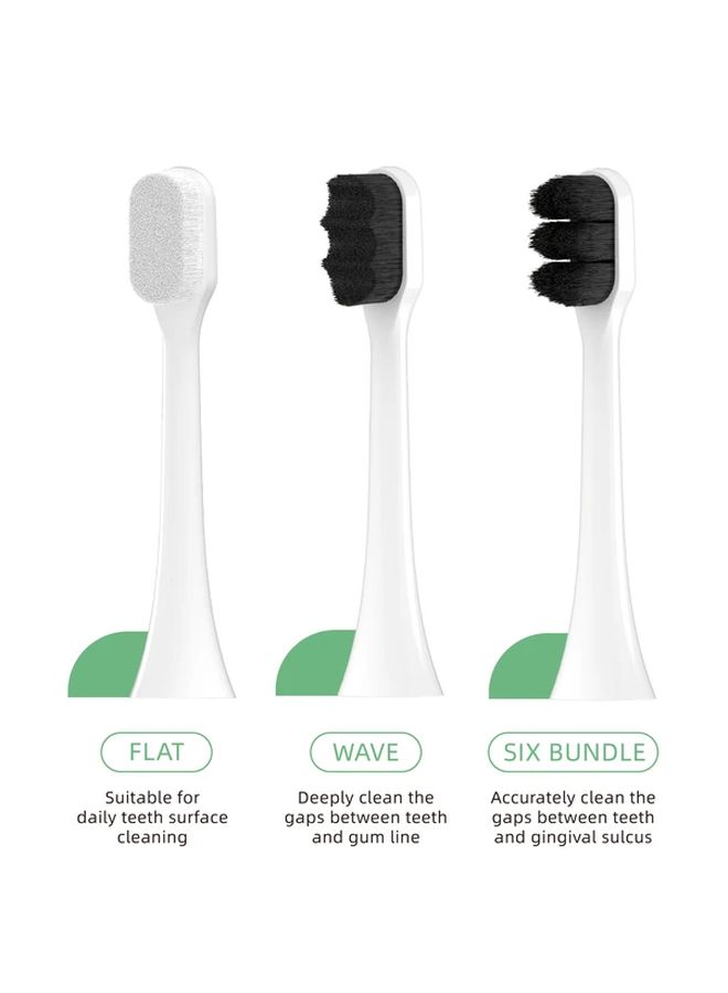 Brush Heads 10000 Ultra Fine Soft Bristle White for Sensitive Gums - Image 4