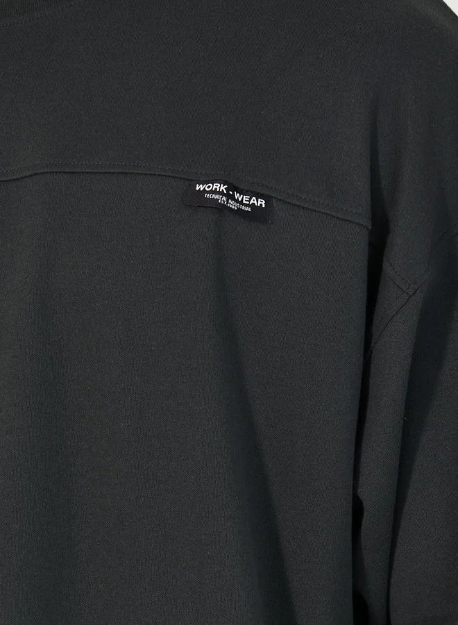Styli Styli Boxy Fit Insert Label T-Shirt