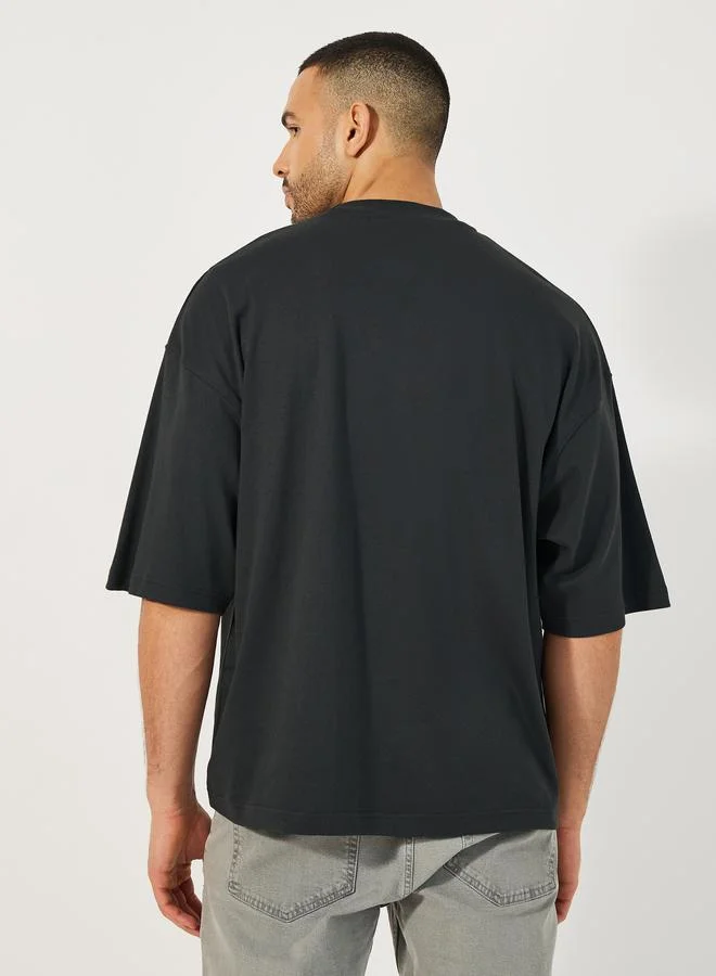 Styli Styli Boxy Fit Insert Label T-Shirt