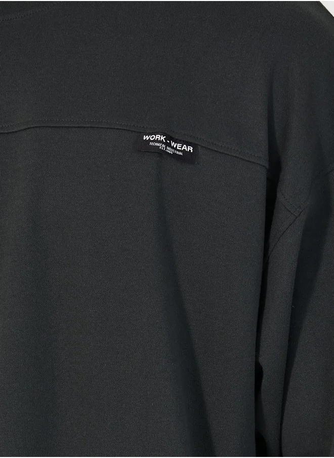 Styli Boxy Fit Insert Label T-Shirt