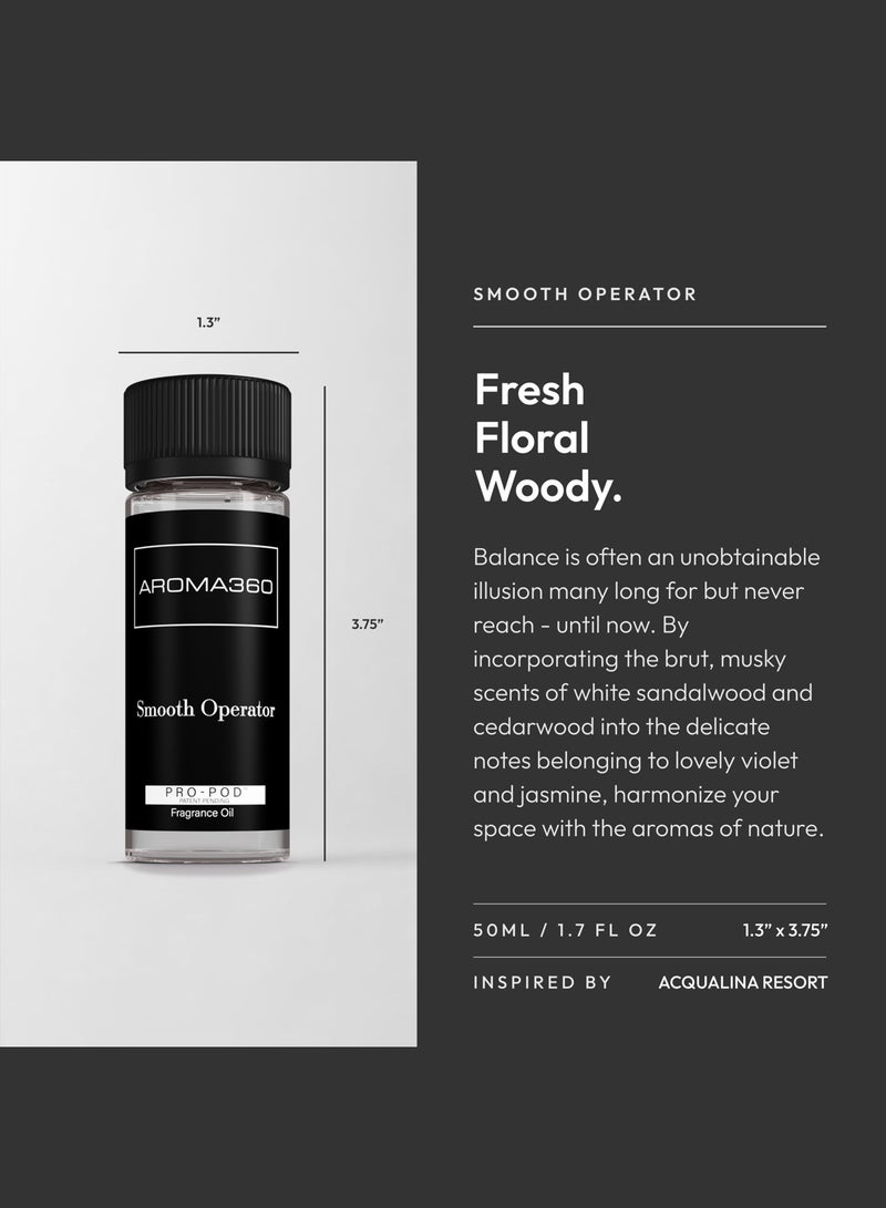 AROMA360 Smooth Operator Pro-Pod Oil Blend - Hotel Inspired for Luxury Essential Oil Diffusers - Aromatherapy Scent Diffuser Oil - Lilac, Sandalwood, and Patchouli - Image 3
