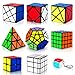 Coolzon Speed Cube Set Puzzle Cube9 Pack Magic Cubes Pyraminx Pyramid  2x2  3x3  4x4  Megaminx  Mirror  Mini 3x3  Skewb  Fenghuolun Puzzle Cube Toy for Kids  Adults - Image 4