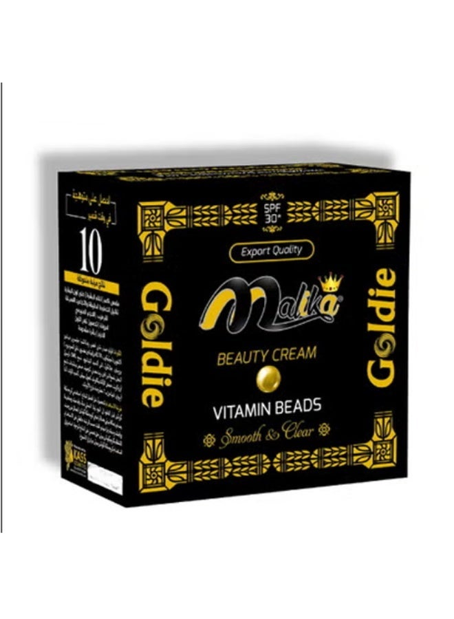 مالیكا Goldie كريم تفتيح البشرة 50g | كريم فرط التصبغ والكلف | كريم وجه مضاد للتجاعيد | واقي شمس SPF 50 وفيتامين A+E