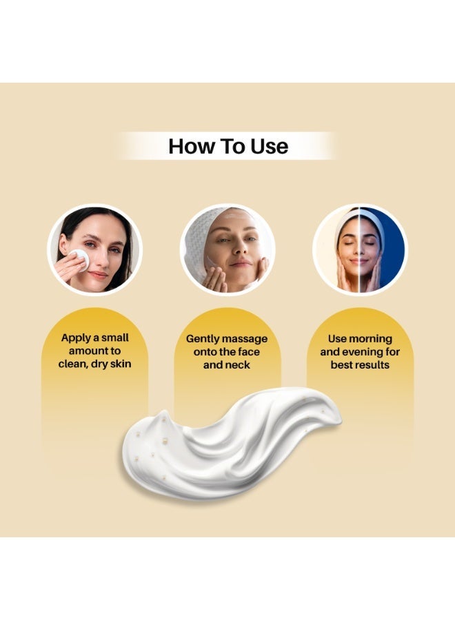 Malika Goldie Skin Whitening Cream 50g | Hyperpigmentation & Melasma Cream | Anti Wrinkle Face Cream | SPF 50 Sunscreen & Vitamin A+E - Image 2