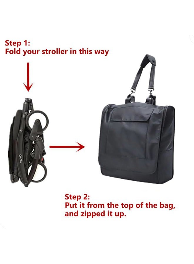 ROMIRUS Baby Stroller Travel Bag Compatible for Babyzen YOYO/YOYO+/ YOYO2, Durable and Lightweight Stoller Travel Bag with Backpack Straps for Storage and Airport Gate Check, Stroller Bag for Airplane - Image 2
