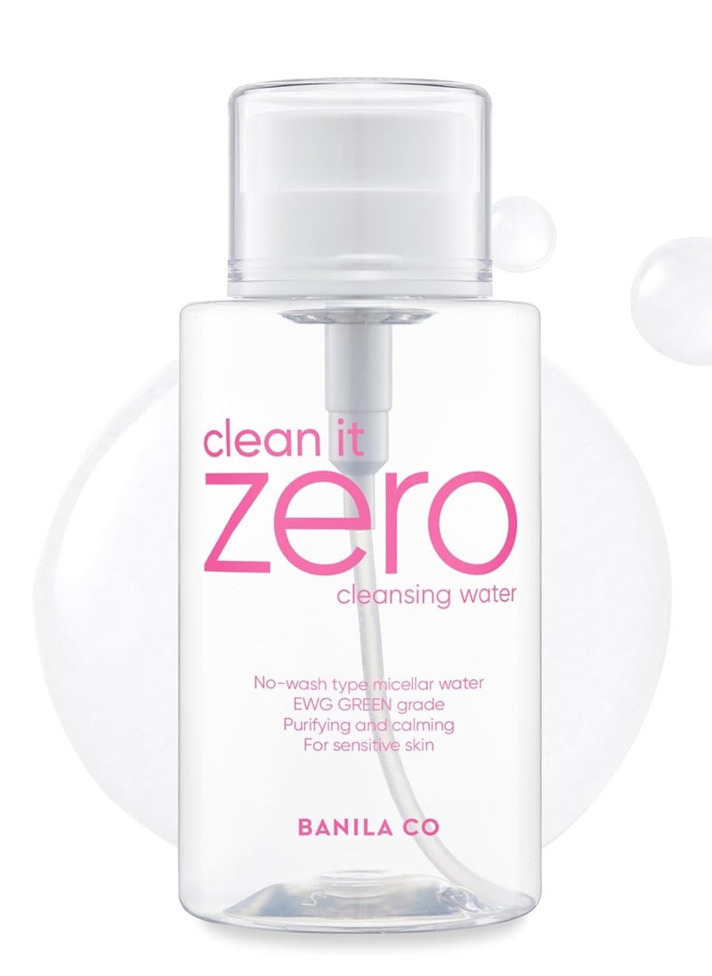 Banila Co BANILA CO Clean It Zero Pure Cleansing Water | Gentle Cleanser for Sensitive Skin | Micellar Water Makeup Remover No Rinse & Oil Free (310ml / 10.48 fl.oz)  - Image 1