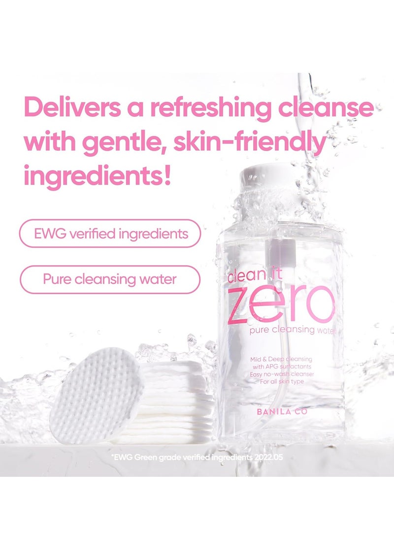 Banila Co BANILA CO Clean It Zero Pure Cleansing Water | Gentle Cleanser for Sensitive Skin | Micellar Water Makeup Remover No Rinse & Oil Free (310ml / 10.48 fl.oz)  - Image 4