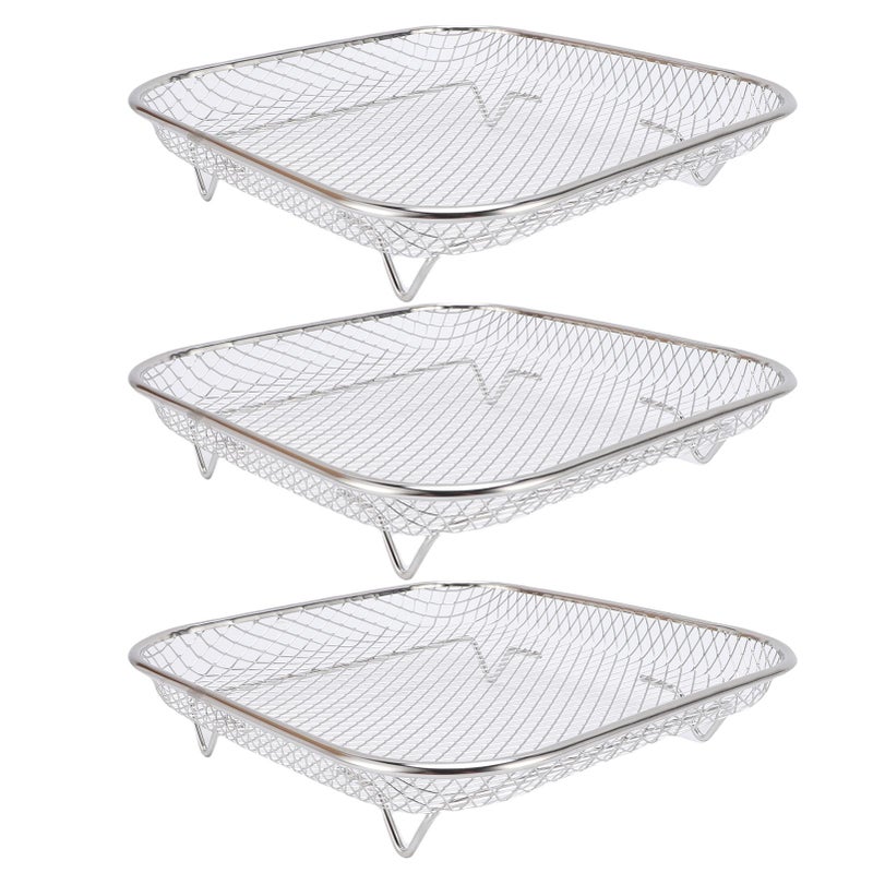 Fryer Rack Set Stable Detachable Stackable 304 Stainless Steel Square Fryer Dehydrator Stand 13 Accessories - Image 4