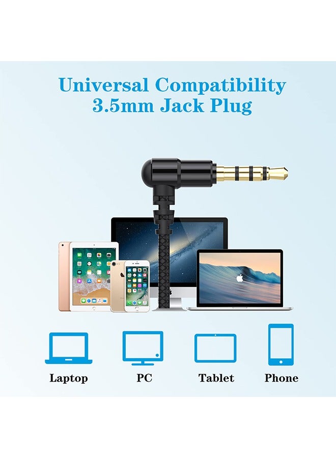 Earphones, Wired In-ear Headphones with Pure Sound and Powerful Bass, Lightweight Wired Earphones with Microphone and Volume Control, Suitable for 3.5MM devices, Mobile phone, tablet, laptop, desktop computer, MP3, etc  - Image 5