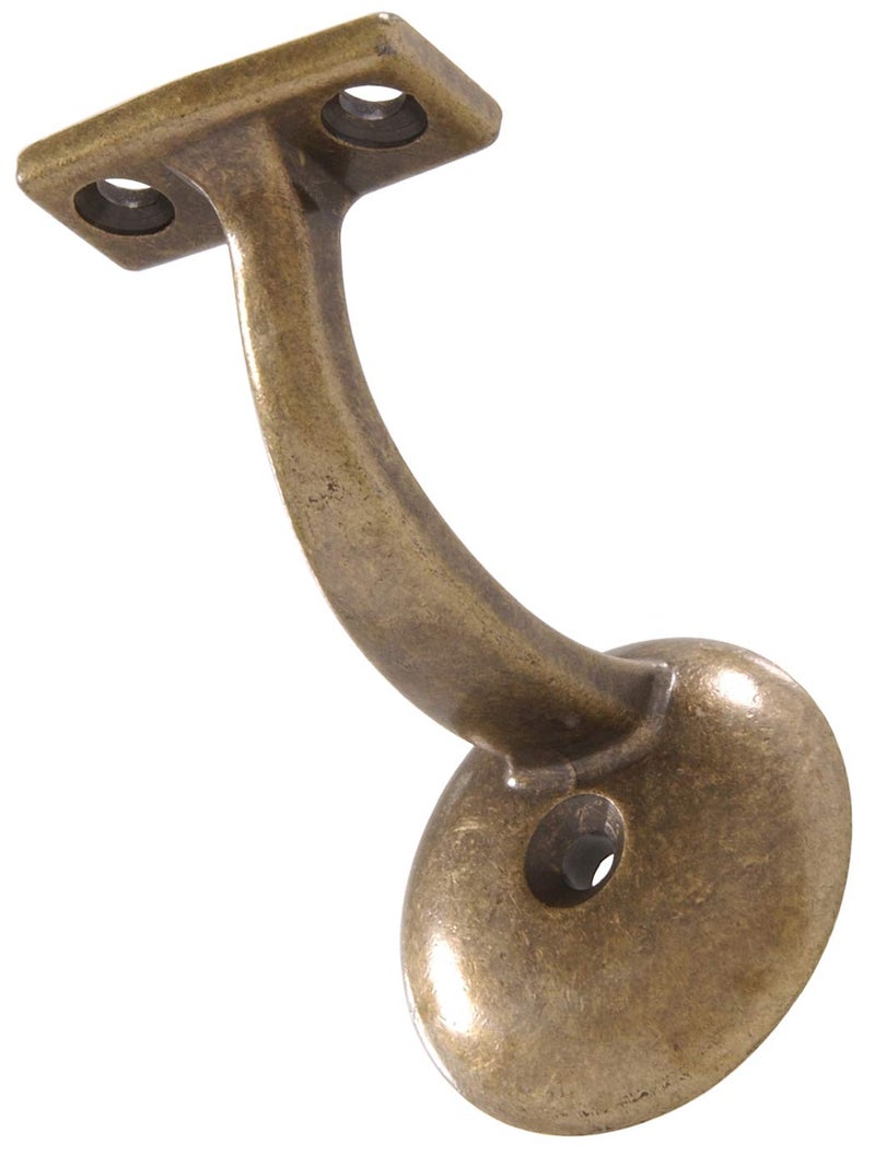Hardware Essentials 852883 Ornamental Handrail Brackets Antique Brass - Image 3