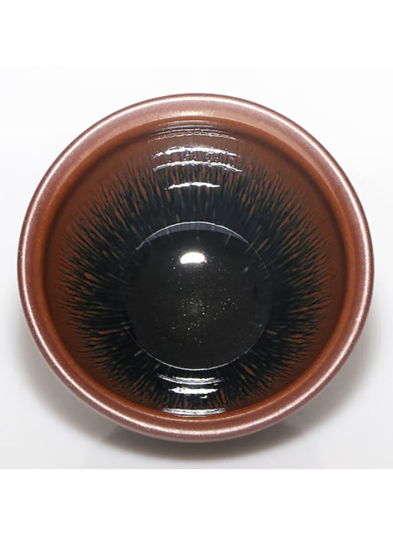 Jingke Jianzhan Tea Cup  Original Ore Glaze Exquisite One-mouth Cup , Golden Rabbit Hair Small Bundle 6.8x4.5 cm - Image 2