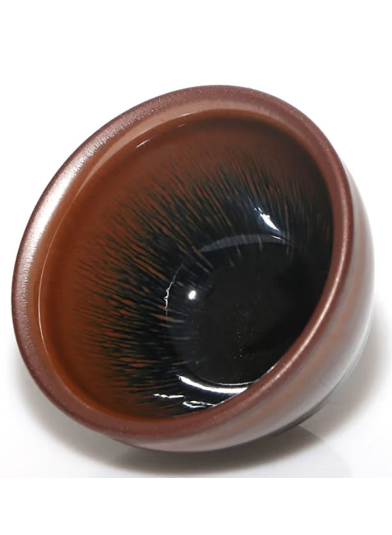 Jingke Jianzhan Tea Cup  Original Ore Glaze Exquisite One-mouth Cup , Golden Rabbit Hair Small Bundle 6.8x4.5 cm - Image 3