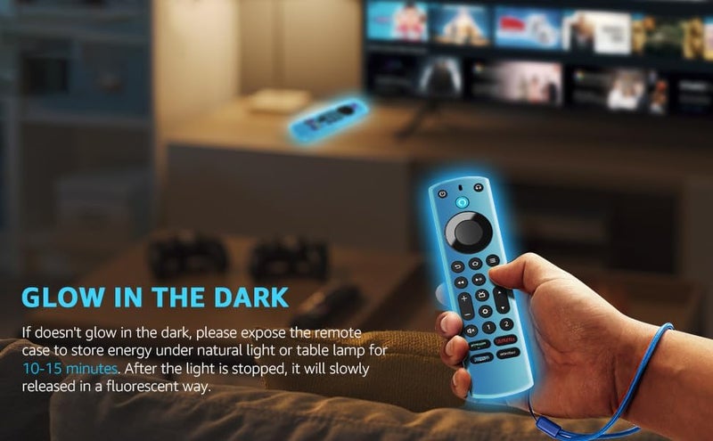 Climberer [3 Pack] Voice Remote Pro Remote Cover case Compatible with All New Alexa Voice Remote Pro, Glow in The Dark with Lanyard for remotes Updated in The Second Half of 2022 - Image 4