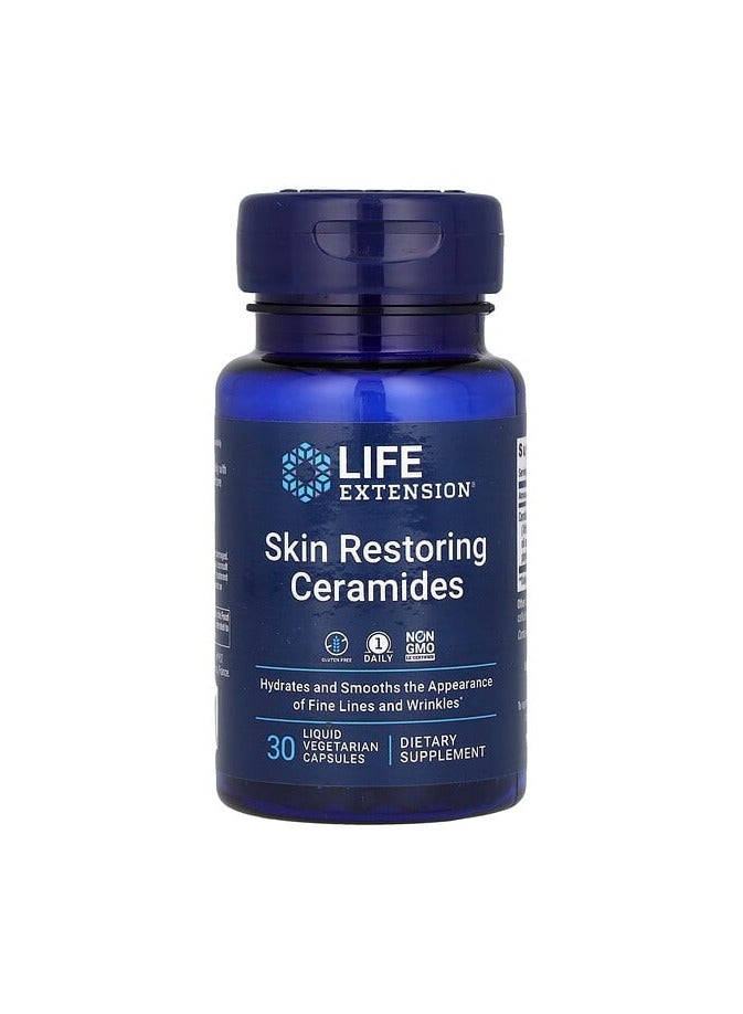 Skin Restoring Ceramides, 30 Liquid Vegetarian Capsules