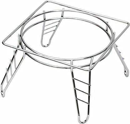 PRETOX Fancy Water Pot and Matka Stand Stainless Steel Pot Stand Matka Kitchen Rack Steel Matka Kitchen Rack Chrome Plated for Home Matka Kitchen Rack Pack of 1 - Image 4
