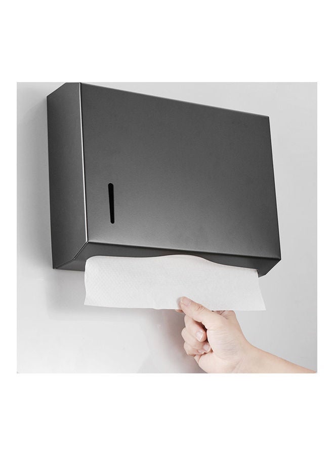 نيبمينينت Wall Mounted Paper Towel Dispenser Black 27.3 X 8.7 21.5cm - Image 4