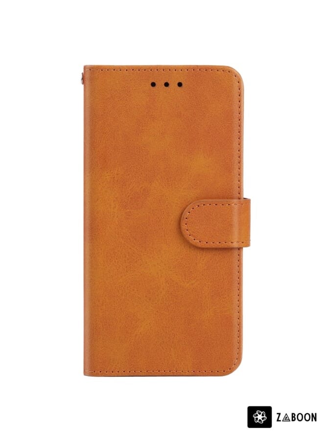 Green Tiger - Leather Phone Case For Nokia C5 Endi(Brown) - Image 1